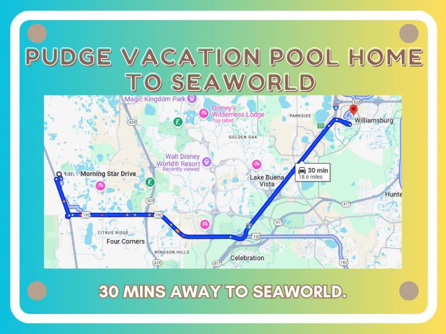 Pudge Vacation Poolspa Home Near Disney Orlando Eksteriør billede