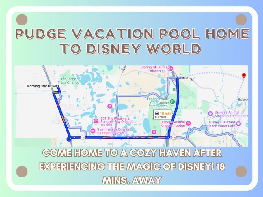 Pudge Vacation Poolspa Home Near Disney Orlando Eksteriør billede